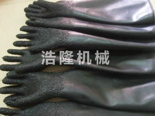 顆粒、光面噴砂手套