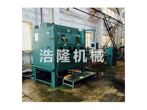 管道內(nèi)外壁自動液體噴砂機(jī)實景圖